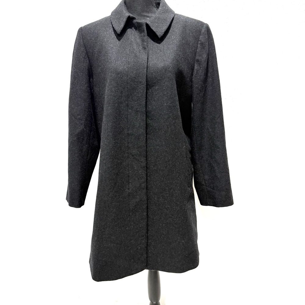 Harve Benard darck Charcoal Trench Coat 14P